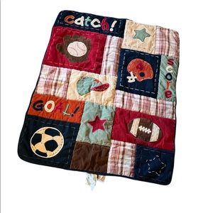 Nojo football theme quilt‎